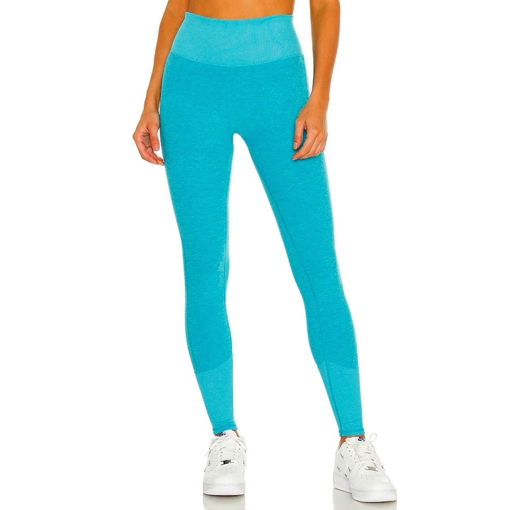Alo Yoga high waist alosoft lounge legging in bright aqua heather
